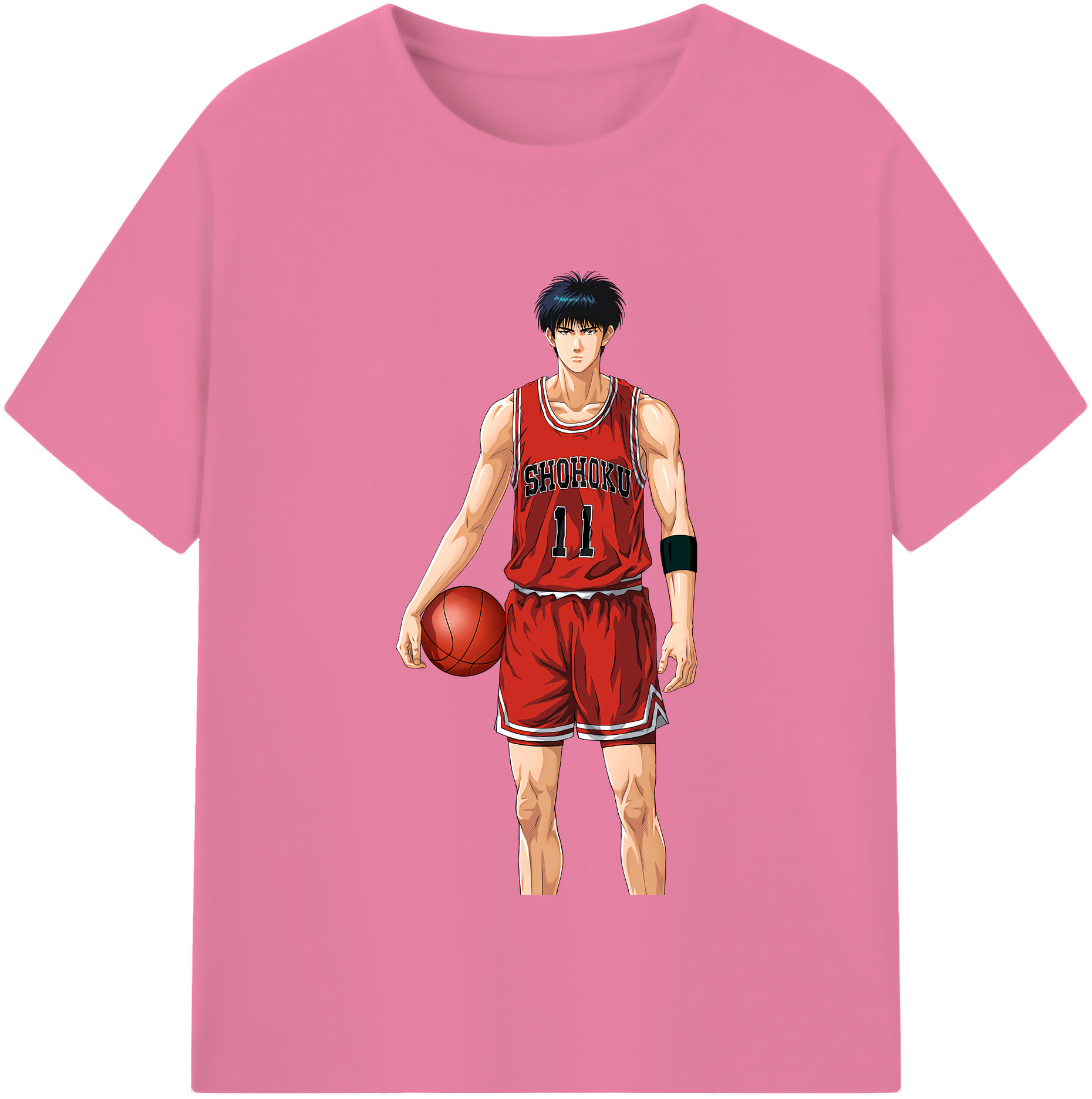 SLAM DUNK／スラムダンク 綿100％半袖Tシャツ（フロントプリント）